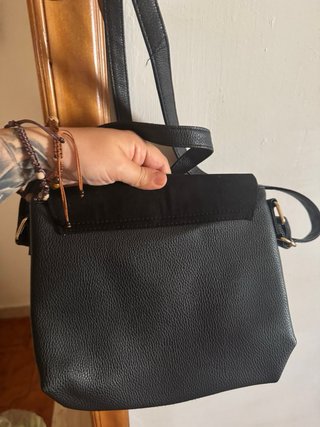 Abito camicia floreale blu con borsa