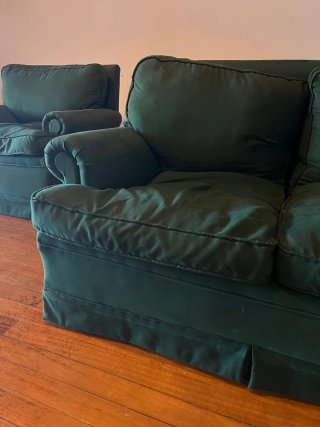 Sillón individual verde