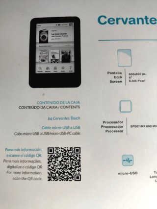 Ebook bq Cervantes Touch 4GB