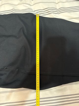 Vestido fiesta negro elástico manga larga