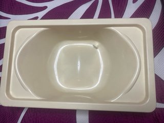 Bañera para bebé color crema