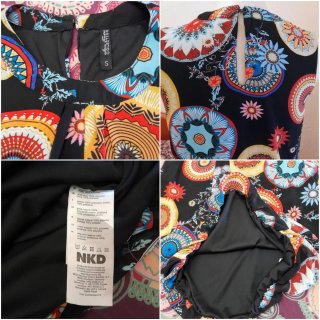 Top o Blusa Laura Torelli/Estampado Mandalas/ S.