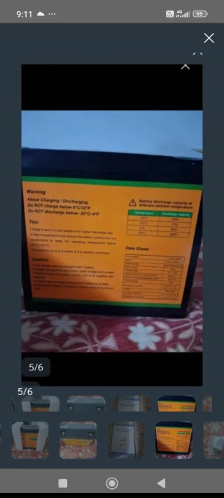 Batería LiFePO4 ECO-WORTHY 12.8V 20Ah