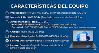 Portatile ASUS 15.6 FullHD Intel Core i7