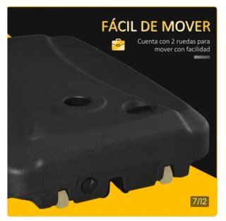Base para sombrilla negra