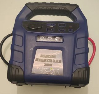 Arrancador auxiliar con cables