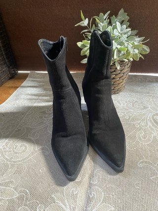 Botines Zara Serraje Negros Talla 37