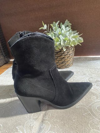 Botines Zara Serraje Negros Talla 37