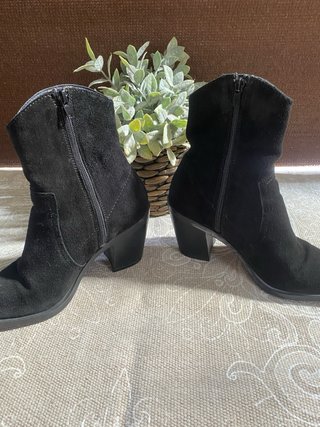 Botines Zara Serraje Negros Talla 37