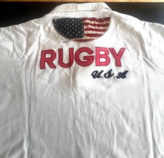 Polo Rugby Vintage Serge Blanco Talla 2XL