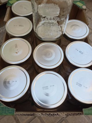12 Tarros de Cristal con Tapa Metálica