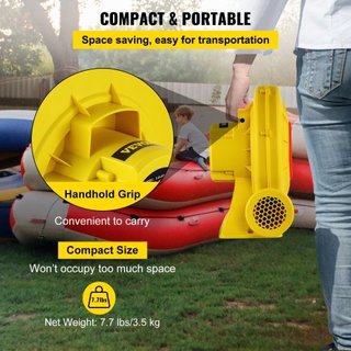 Soplador de Aire para Castillo Inflable 450W 0.6HP Soplador Bomba de Aire