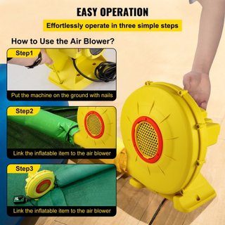 Soplador de Aire para Castillo Inflable 450W 0.6HP Soplador Bomba de Aire