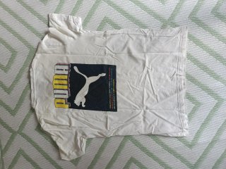 PUMA White Graphic T-Shirt – Size M