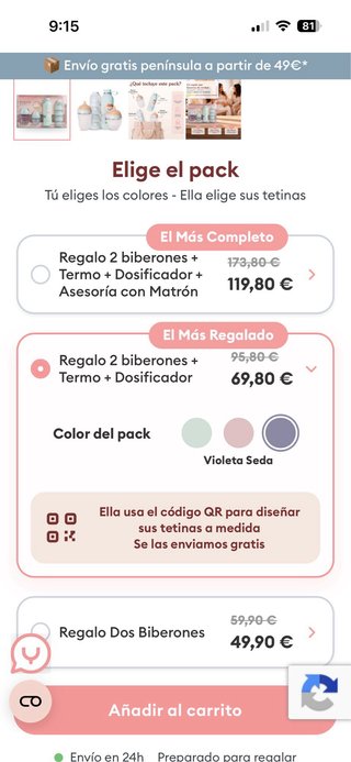 Pack HappyMami: Termo, 2 Biberones y Dosificador