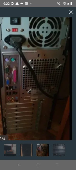 Ordenador Dell Negro con Teclado y Pantalla