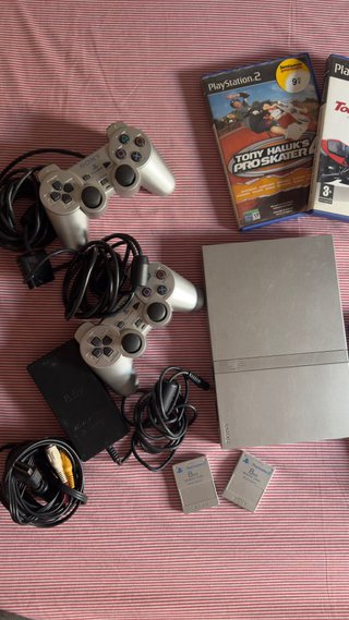 Consola PlayStation 2 Slim Grigio/Argento