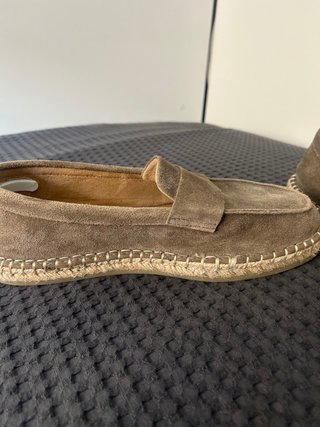 Mocasines ante suela esparto