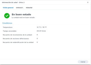 Synology DS214 con 2 discos 3TB+3TB.