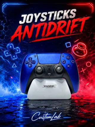 Controller PS5 Blu Antidrift