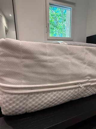 Cama IKEA MALM 140x200 negro + Colchón