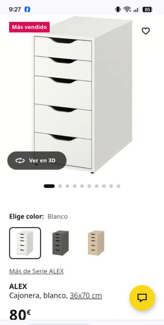 Escritorio Ikea Lagkapten Adils Cajonera Alex