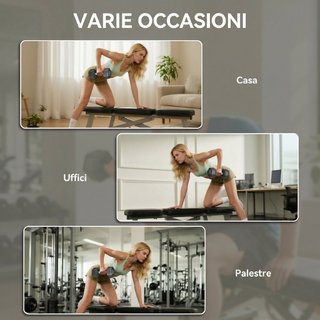 Set di Manubri Palestra da 2x12.5 kg Esagonale, Pe