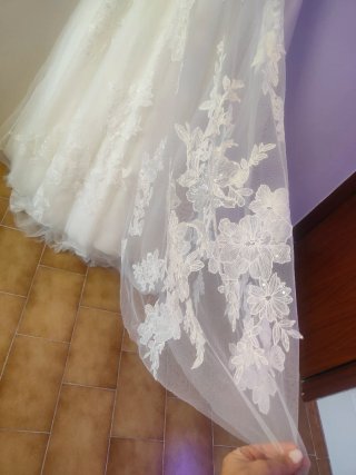 Vestido de Novia Pronovias Blanco com cancan