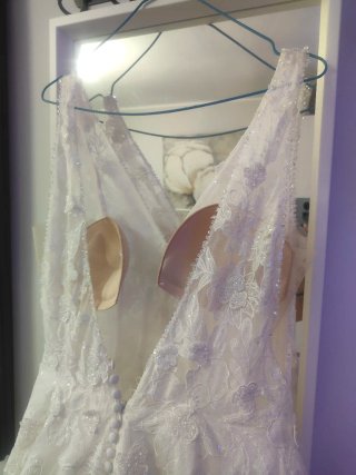 Vestido de Novia Pronovias Blanco com cancan