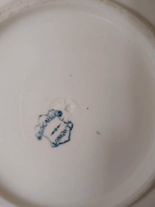 Brocca in porcellana blu e bianca