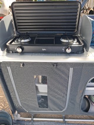 Cocina Camping Plegable Tectake