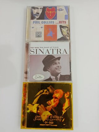 Lote 3 CDs: Phil Collins, Sinatra, J.L. Guerra