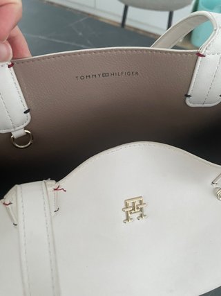 Bolso Tommy Hilfiger Blanco y Beige