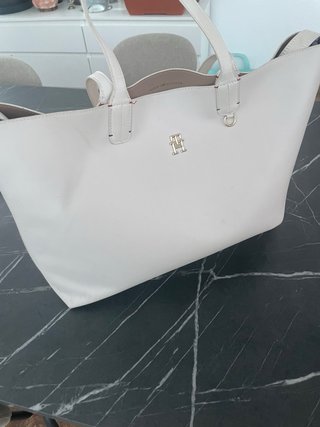 Bolso Tommy Hilfiger Blanco y Beige