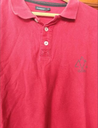 Polo manga larga rojo Talla XL