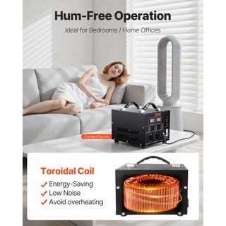 Transformador Convertidor de Voltaje, 3000VA, Transformador Pesado de Paso Arriba/Abajo, Convierte de 110 Voltios a 220 Voltios y de 220 Voltios a 110 Voltios, con Salida US Salida EU Puerto USB d...