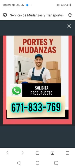 Only whatsapp ...Servicio de Mudanzas y Transporte