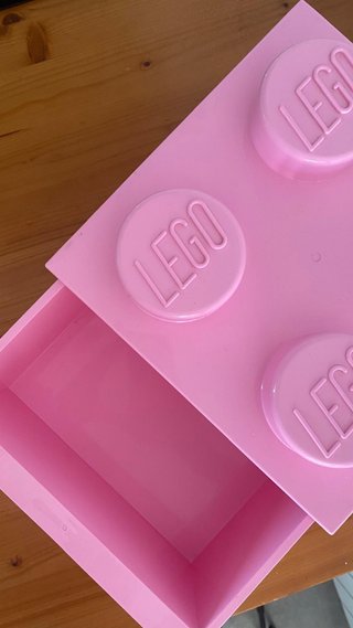 Caja de Almacenamiento LEGO Rosa