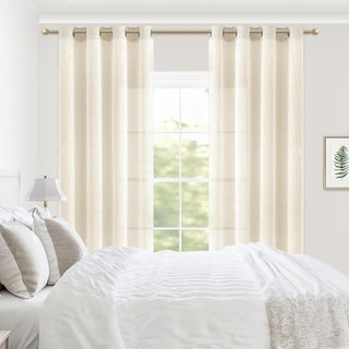 Cortinas Visillo Translúcidas 2x140x145cm