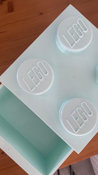 Caja de Almacenamiento LEGO Azul Claro