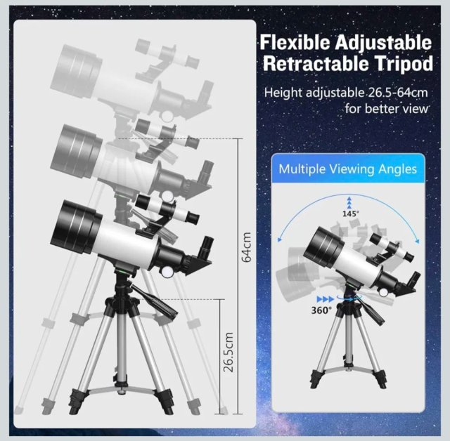 Telescopio Astronómico F30070 HD