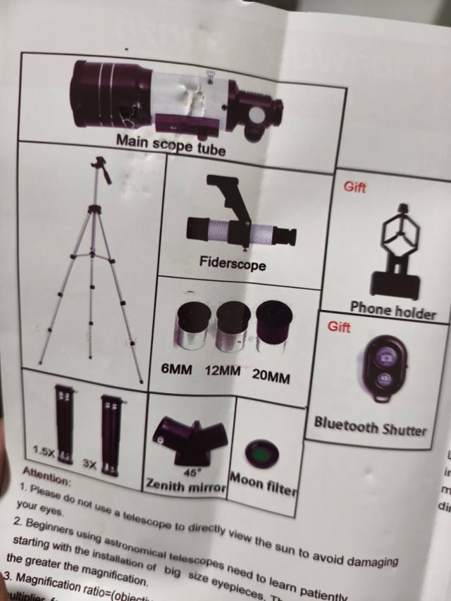 Telescopio Astronómico F30070 HD