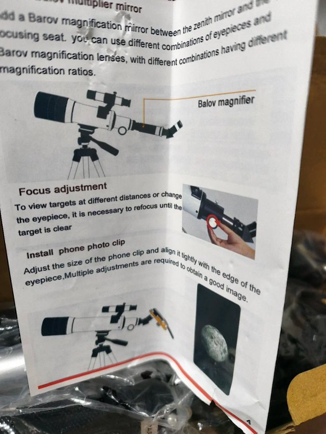 Telescopio Astronómico F30070 HD