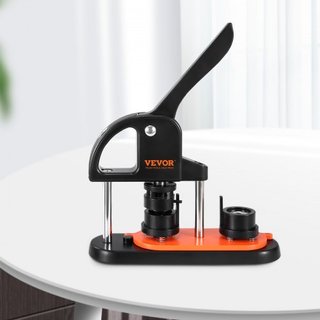 Máquina de Hacer Botones, Fabricante de Pines de 0.98 pulgadas/25mm, Kit de Prensa de Botones Sin Instalación, Suministros para Hacer Botones DIY para Niños con 500 piezas de Partes de Botón, Cort...