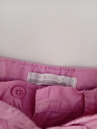Pantaloncini rosa bimba 11/12 anni