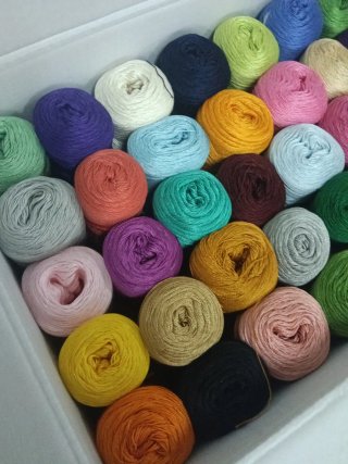 Lote Hilo Algodón Egipcio Colores
