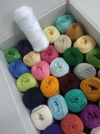 Lote Hilo Algodón Egipcio Colores