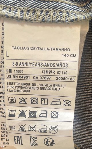 Chaqueta vaquera niña