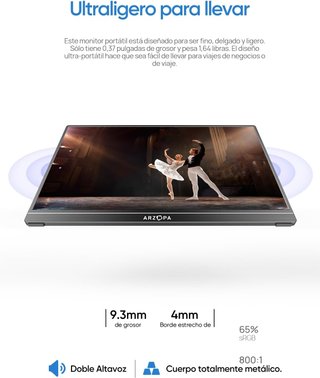 Monitor portatile ARZOPA 15.6 FHD IPS