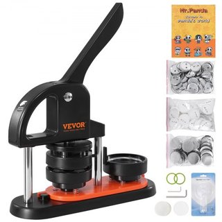Máquina de Hacer Botones, Fabricante de Pines de 2.28 pulgadas/58mm, Kit de Prensa de Insignias Sin Instalación, Suministros para Hacer Botones DIY para Niños con 500 piezas de Partes de Botón, Co...